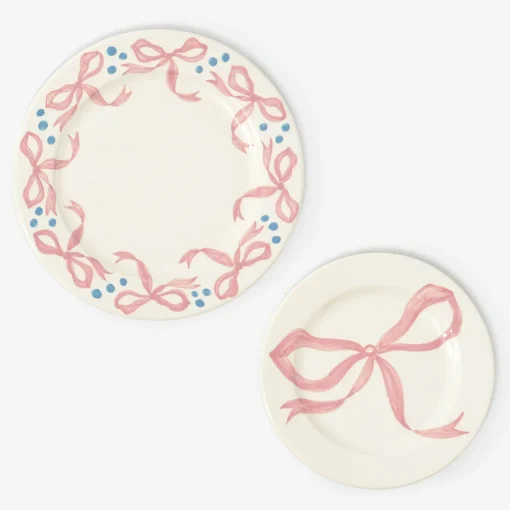 Mrs. Alice Harley's Bow Dinner & Starter Plates (Set of 8)< Crockery Sets