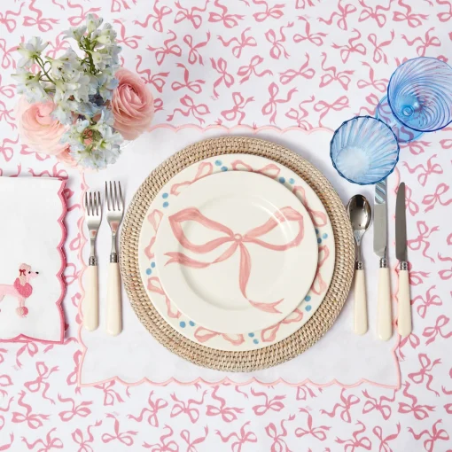 Mrs. Alice Harley's Bow Dinner Plates (Set of 4)< Dinner Plates | Crockery Sets