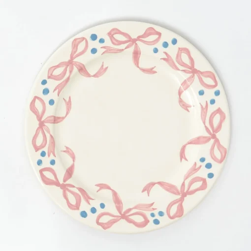Mrs. Alice Harley's Bow Dinner Plates (Set of 4)< Dinner Plates | Crockery Sets