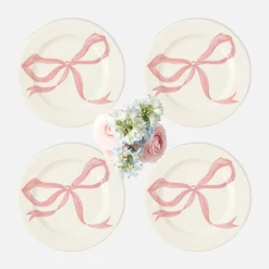 Mrs. Alice Harley's Bow Starter Plates (Set of 4)< Starter Plates | Crockery Sets