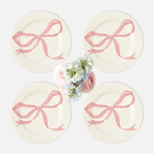 Mrs. Alice Harley's Bow Starter Plates (Set of 4)< Starter Plates | Crockery Sets