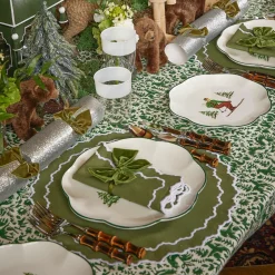 Mrs. Alice Heidi & Hans Skier Dinner Plate  (Set of 4)< Dinner Plates | Crockery Sets