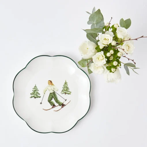 Mrs. Alice Heidi & Hans Skier Starter Plates (Set of 4)< Starter Plates | Crockery Sets