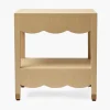 Mrs. Alice Irene Grasscloth Table< Furniture