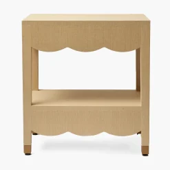 Mrs. Alice Irene Grasscloth Table< Furniture