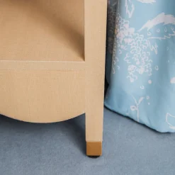 Mrs. Alice Irene Grasscloth Table< Furniture
