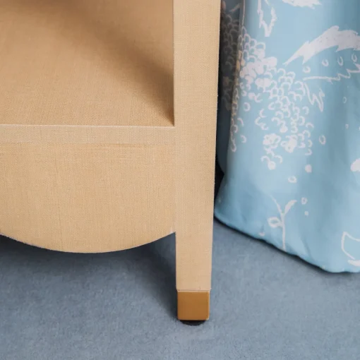 Mrs. Alice Irene Grasscloth Table< Furniture