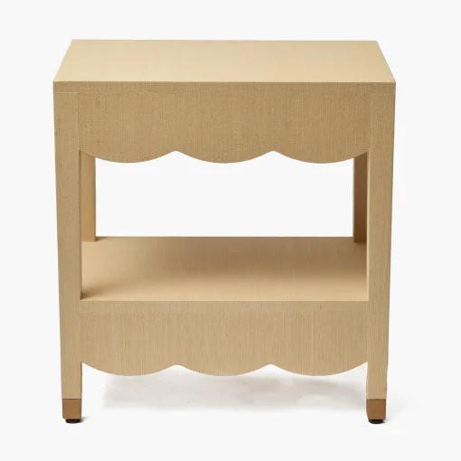 Mrs. Alice Irene Grasscloth Table< Furniture
