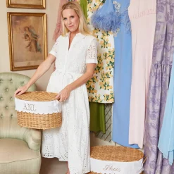 Mrs. Alice Isabella Rattan Basket (Small)< For The Hostess | For The Rattan Lover