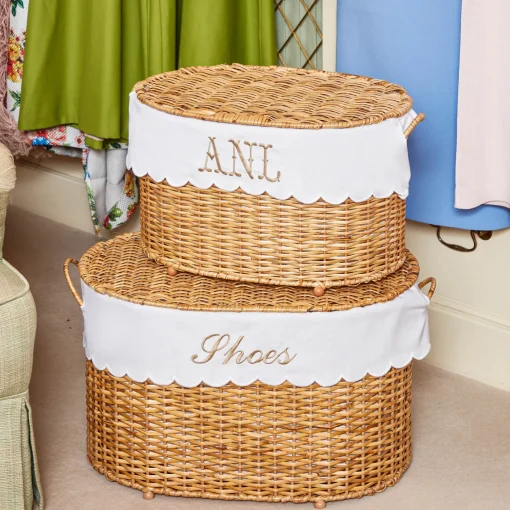 Mrs. Alice Isabella Rattan Basket (Small)< For The Hostess | For The Rattan Lover