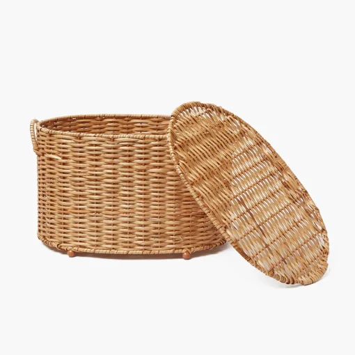 Mrs. Alice Isabella Rattan Basket (Small)< For The Hostess | For The Rattan Lover