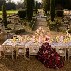 Mrs. Alice Isla Blue & Pink Placemats & Napkins (Set of 4)< Table Linen Sets | Mrs. Alice Monogram