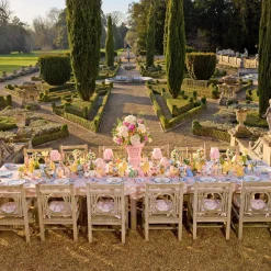 Mrs. Alice Isla Blue & Pink Placemats & Napkins (Set of 4)< Table Linen Sets | Mrs. Alice Monogram