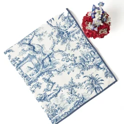 Mrs. Alice Isla Blue Toile Tablecloth< Tablecloths