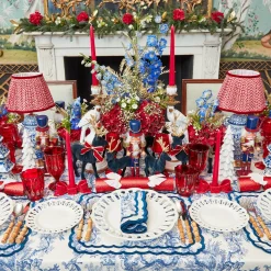 Mrs. Alice Isla Blue Toile Tablecloth< Tablecloths