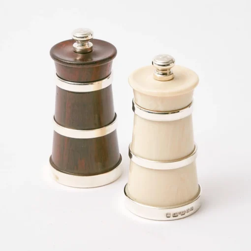 Mrs. Alice Ivorine & Rosewood Salt & Pepper Set< Crockery Sets | For The Hostess