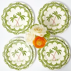 Mrs. Alice Jardin de Palmier Dinner & Starter Plates (Set of 8)< Summer Crockery | Crockery Sets