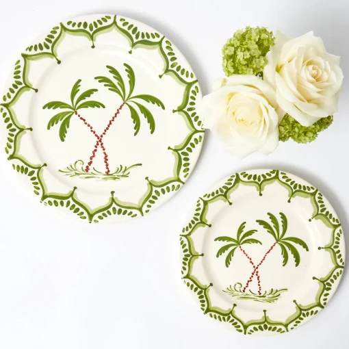 Mrs. Alice Jardin de Palmier Dinner Plates (Set of 4)< Summer Crockery | Dinner Plates