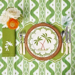 Mrs. Alice Jardin de Palmier Dinner & Starter Plates (Set of 8)< Summer Crockery | Crockery Sets