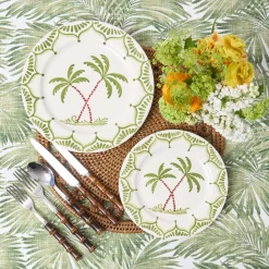 Mrs. Alice Jardin de Palmier Dinner Plates (Set of 4)< Summer Crockery | Dinner Plates