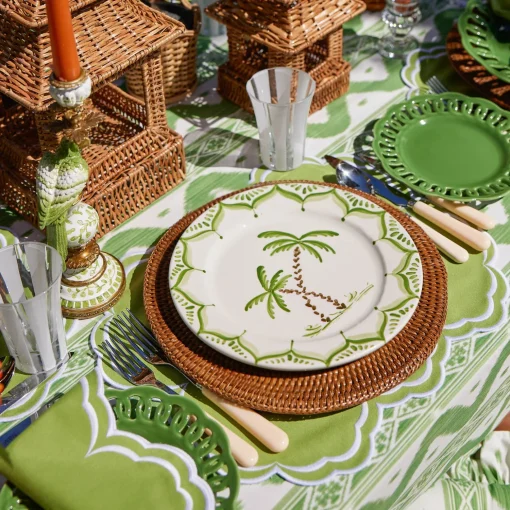 Mrs. Alice Jardin de Palmier Dinner Plates (Set of 4)< Summer Crockery | Dinner Plates