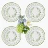 Mrs. Alice Josephine Green & Blue Starter Plates (Set of 4)< Starter Plates | Crockery Sets