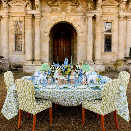 Mrs. Alice Josephine Green & Blue Starter Plates (Set of 4)< Starter Plates | Crockery Sets