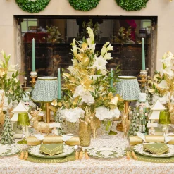 Mrs. Alice Josephine Olive & Gold Garland Dinner Plate< Dinner Plates