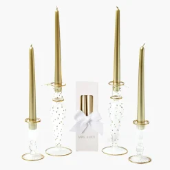 Mrs. Alice Joy Gold Candle Set< Candles | Candlescapes