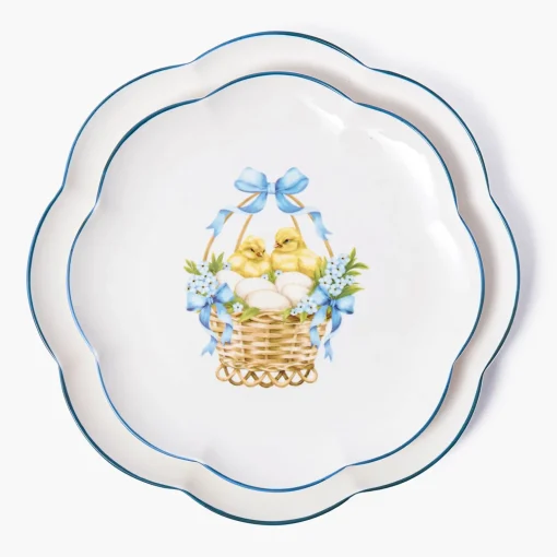 Mrs. Alice Joy of Easter Dinner & Starter Plates (Set of 8)< Crockery Sets