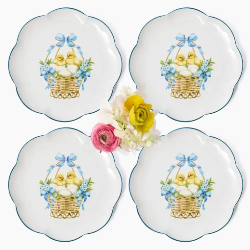 Mrs. Alice Joy of Easter Dinner Plates (Set of 4)< Dinner Plates | Crockery Sets