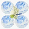 Mrs. Alice Julia Blue Marbled Dinner Plate (Set of 4)< Summer Crockery | Dinner Plates