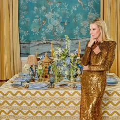 Mrs. Alice Julia Blue Marbled Dinner & Starter Plates (Set of 8)< Summer Crockery | Crockery Sets