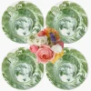 Mrs. Alice Julia Green Marbled Dinner Plates (Set of 4)< Summer Crockery | Dinner Plates