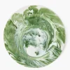 Mrs. Alice Julia Green Marbled Dinner Plate< Summer Crockery | Dinner Plates