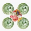 Mrs. Alice Julia Green Marbled Starter Plates (Set of 4)< Summer Crockery | Starter Plates