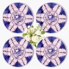 Mrs. Alice Kamari Pink & Blue Dinner Plates (Set of 4)< Dinner Plates | Crockery Sets