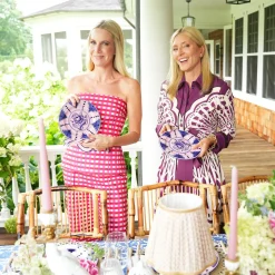 Mrs. Alice Kamari Pink & Blue Dinner & Starter Plates (Set of 8)< Crockery Sets