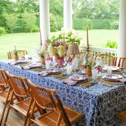 Mrs. Alice Kamari Pink & Blue Dinner Plate< Dinner Plates