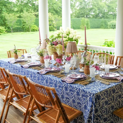 Mrs. Alice Kamari Pink & Blue Dinner Plate< Dinner Plates