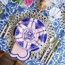 Mrs. Alice Kamari Pink & Blue Starter Plates (Set of 4)< Starter Plates | Crockery Sets