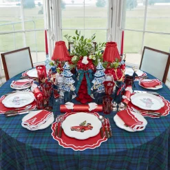 Mrs. Alice Katherine Berry Red Placemats & Napkins (Set of 4)< Table Linen Sets | Mrs. Alice Monogram