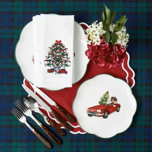 Mrs. Alice Katherine Berry Red Placemats (Set of 4)< Placemats