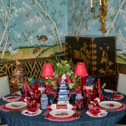 Mrs. Alice Katherine Berry Red Placemats & Napkins (Set of 4)< Table Linen Sets | Mrs. Alice Monogram