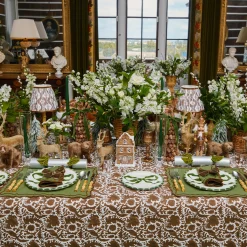 Mrs. Alice Katherine Green & Chocolate Napkins (Set of 4)< Napkins | Mrs. Alice Monogram