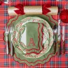 Mrs. Alice Katherine Green & Red Placemats & Napkins (Set of 4)< Table Linen Sets | Mrs. Alice Monogram
