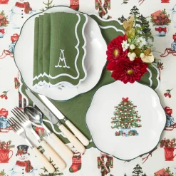 Mrs. Alice Katherine Green Napkins (Set of 4)< Napkins | Mrs. Alice Monogram