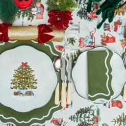 Mrs. Alice Katherine Green Napkins (Set of 4)< Napkins | Mrs. Alice Monogram