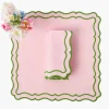Mrs. Alice Katherine Pink & Green Napkins (Set of 4)< Napkins | Mrs. Alice Monogram