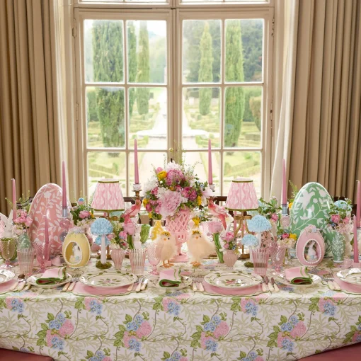 Mrs. Alice Katherine Pink & Green Placemats (Set of 4)< Placemats